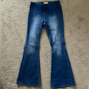 Free People Penny Pull-On Flare Jeans
